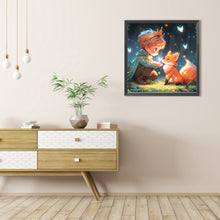 Load image into Gallery viewer, Little Boy And Fox 40*40CM(Picture) Full Round Drill Diamond Painting
