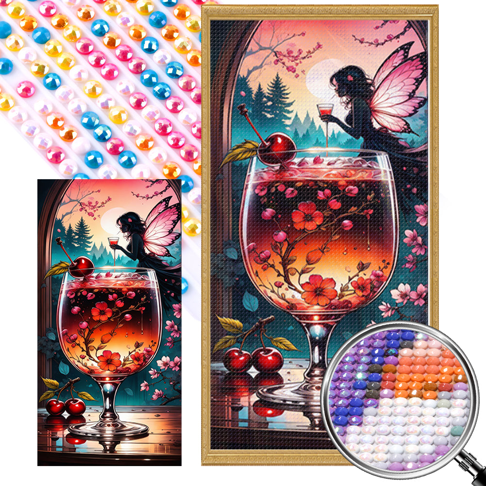View In A Cup 40*90CM(Picture) Full Round Drill Diamond Painting
