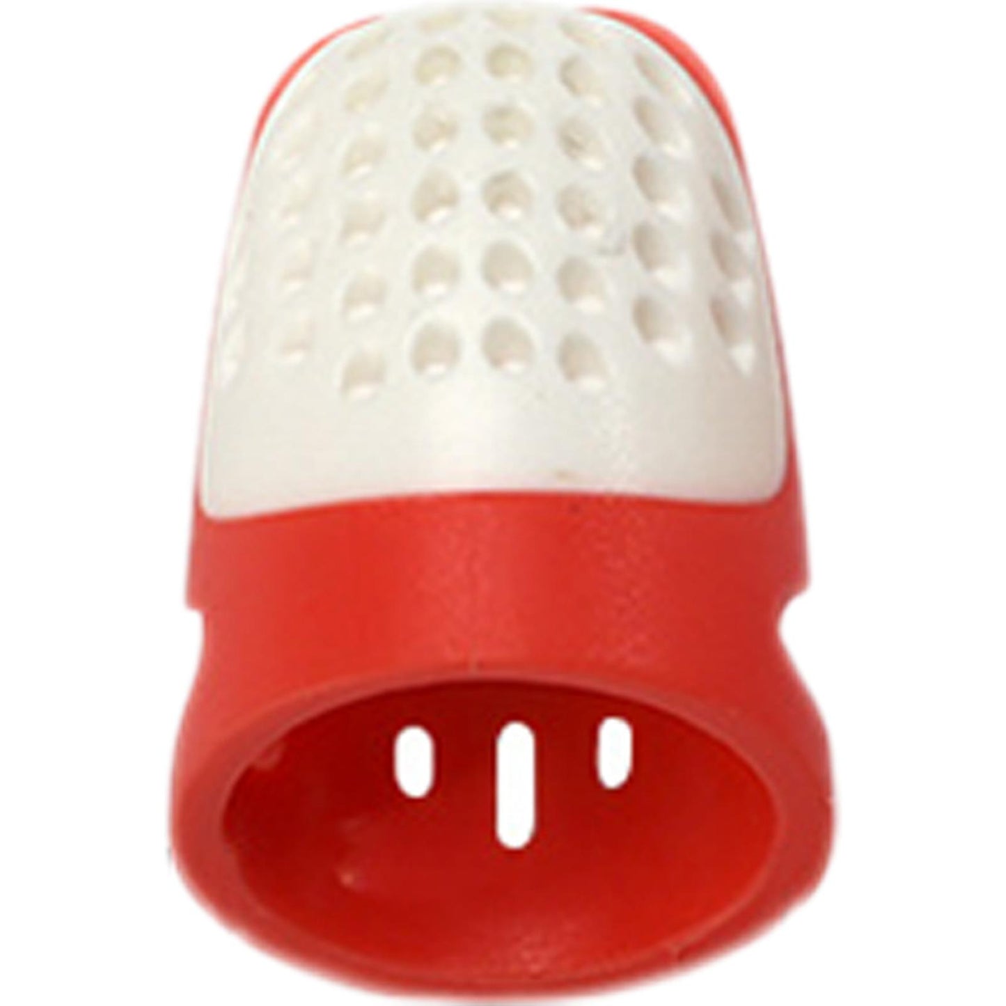 Sewing Thimble Finger Protector DIY Sewing Tool for Needlework (Red Medium)