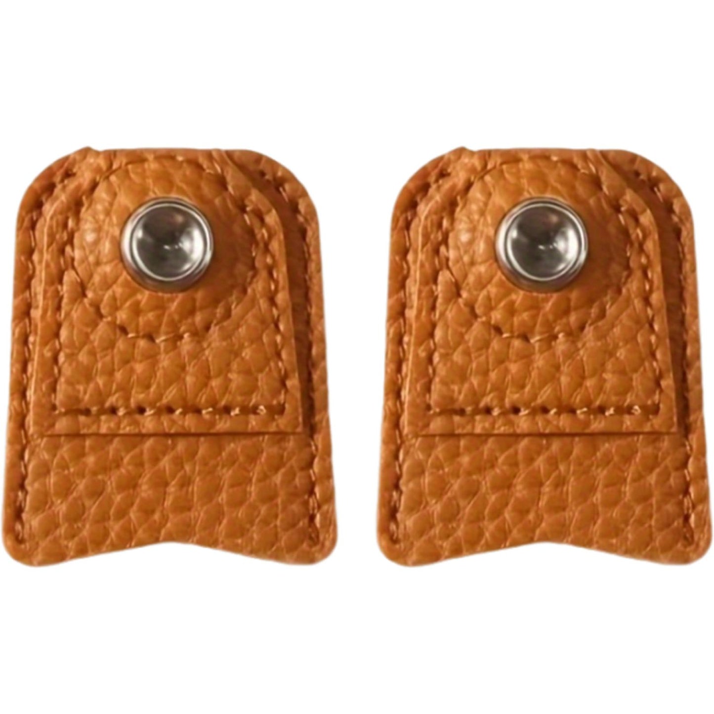 2 Pcs Finger Metal Shield Protector Needle Felting Knitting Guard(1Round 1Large)