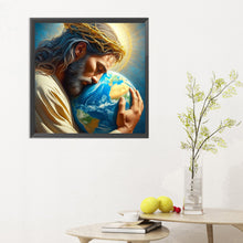 Load image into Gallery viewer, Earth And Jesus 30*30CM(Canvas) Full Round Drill Diamond Painting

