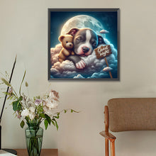 Load image into Gallery viewer, Goodnight Bear And Puppy 30*30CM(Canvas) Full Round Drill Diamond Painting
