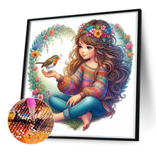 Load image into Gallery viewer, Girl 50*50CM(Canvas) Full Round Drill Diamond Painting
