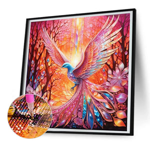 Colorful Divine Bird 30*30CM(Canvas) Full Round Drill Diamond Painting