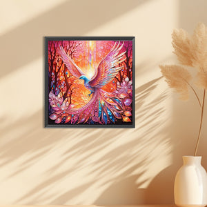 Colorful Divine Bird 30*30CM(Canvas) Full Round Drill Diamond Painting