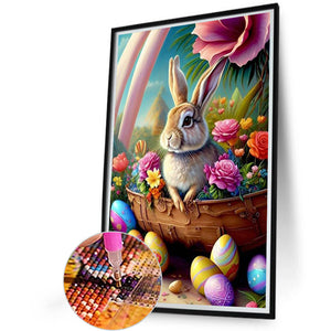 Easter Bunny 40*60CM(Picture) Full Round Drill Diamond Painting