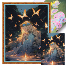 Load image into Gallery viewer, Yishu - Wishing Girl - 50*65CM 11CT 3 Stamped Cross Stitch
