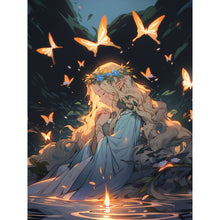 Load image into Gallery viewer, Yishu - Wishing Girl - 50*65CM 11CT 3 Stamped Cross Stitch
