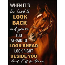 Load image into Gallery viewer, Horse-Letter 30*40CM(Canvas) Full Round Drill Diamond Painting
