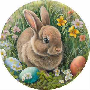Rabbit 35*35CM(Canvas) Full Round Drill Diamond Painting