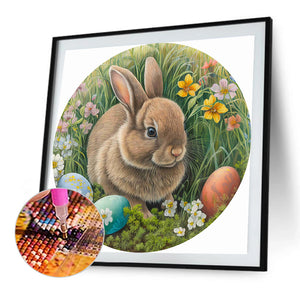 Rabbit 35*35CM(Canvas) Full Round Drill Diamond Painting