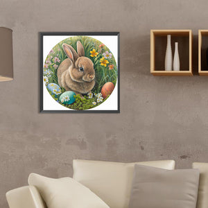 Rabbit 35*35CM(Canvas) Full Round Drill Diamond Painting
