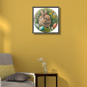 Rabbit 35*35CM(Canvas) Full Round Drill Diamond Painting