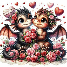 Load image into Gallery viewer, Little Dragon 35*35CM(Canvas) Full Round Drill Diamond Painting
