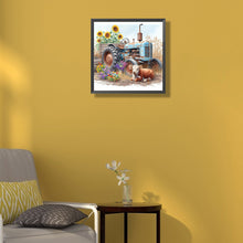 Load image into Gallery viewer, Lamb Truck 35*35CM(Canvas) Full Round Drill Diamond Painting
