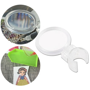 Clip on Diamond Art Pen Drill Magnifier Hand Free Diamond Painting Pen Magnifier
