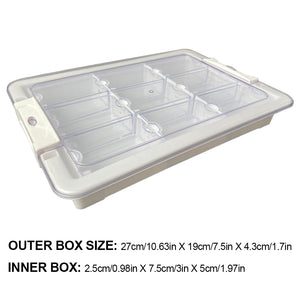 9 Grids Clear Diamond Painting Storage Containers for Beads Art DIY Crafts