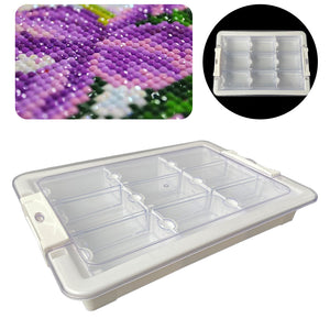 9 Grids Clear Diamond Painting Storage Containers for Beads Art DIY Crafts