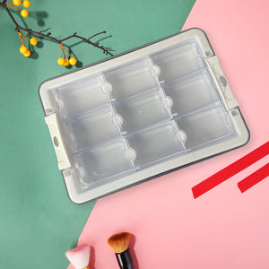 9 Grids Clear Diamond Painting Storage Containers for Beads Art DIY Crafts