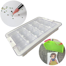 Load image into Gallery viewer, 15 Grids Clear Diamond Painting Storage Containers for Beads Art DIY Crafts
