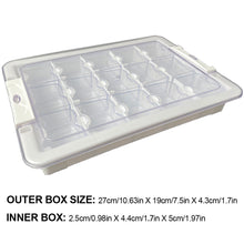 Load image into Gallery viewer, 15 Grids Clear Diamond Painting Storage Containers for Beads Art DIY Crafts
