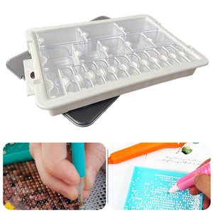 21 Grids Clear Diamond Painting Storage Containers for Beads Art DIY Crafts