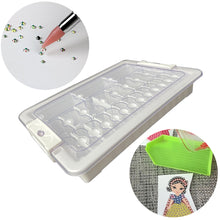 Load image into Gallery viewer, 24 Grids Clear Diamond Painting Storage Containers for Beads Art DIY Crafts

