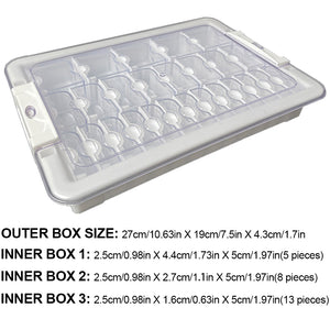 26 Grids Clear Diamond Painting Storage Containers for Beads Art DIY Crafts