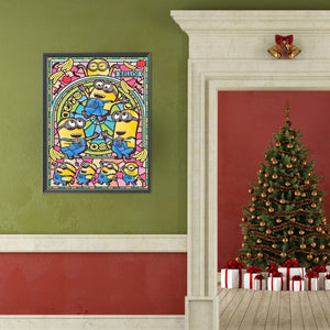 Minions 40*50CM(Canvas) Full Round Drill Diamond Painting