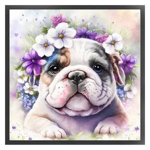 Yishu - Dog - 40*40CM 11CT 3 Stamped Cross Stitch
