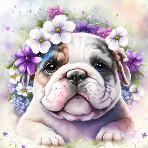 Yishu - Dog - 40*40CM 11CT 3 Stamped Cross Stitch