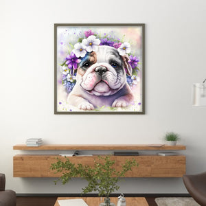 Yishu - Dog - 40*40CM 11CT 3 Stamped Cross Stitch