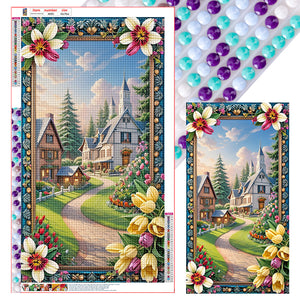 Rural Scenery 40*70CM(Canvas) Full Round Drill Diamond Painting