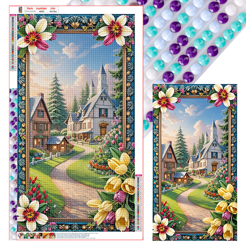 Rural Scenery 40*70CM(Canvas) Full Round Drill Diamond Painting
