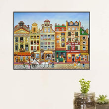 Load image into Gallery viewer, House And Street 60*45CM(Canvas) Full Square Drill Diamond Painting
