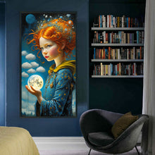 Load image into Gallery viewer, Yishu - Cloud Girl - 40*75CM 11CT 3 Stamped Cross Stitch
