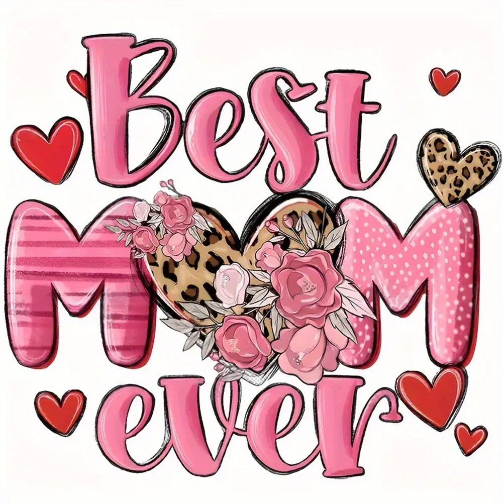 The Best Mother 30*30CM(Canvas) Full Round Drill Diamond Painting