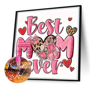 The Best Mother 30*30CM(Canvas) Full Round Drill Diamond Painting