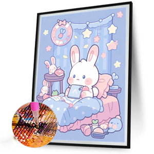 Cartoon Bunny'S Room 40*50CM(Picture) Full Round Drill Diamond Painting