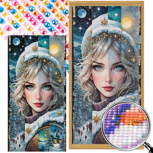 Four Seasons Girl 40*80CM(Picture) Full Round Drill Diamond Painting