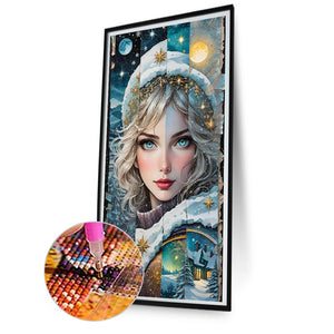 Four Seasons Girl 40*80CM(Picture) Full Round Drill Diamond Painting