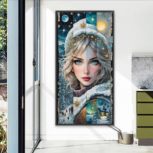 Four Seasons Girl 40*80CM(Picture) Full Round Drill Diamond Painting
