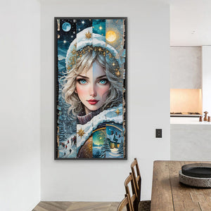 Four Seasons Girl 40*80CM(Picture) Full Round Drill Diamond Painting