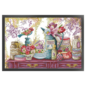 Joy Sunday - Wedding Supplies - 53*37CM 14CT 2 Stamped Cross Stitch