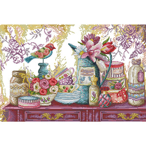 Joy Sunday - Wedding Supplies - 53*37CM 14CT 2 Stamped Cross Stitch