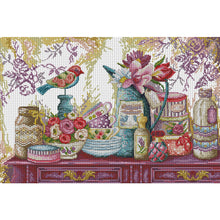 Load image into Gallery viewer, Joy Sunday - Wedding Supplies - 53*37CM 14CT 2 Stamped Cross Stitch
