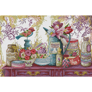 Joy Sunday - Wedding Supplies - 53*37CM 14CT 2 Stamped Cross Stitch