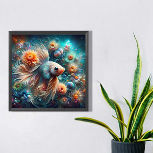 Flower Sea Betta 30*30CM(Canvas) Full Square Drill Diamond Painting