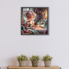 Load image into Gallery viewer, Sewing Elf Girl 40*40CM(Picture) Full Round Drill Diamond Painting
