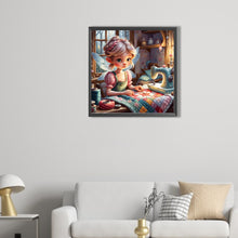 Load image into Gallery viewer, Sewing Elf Girl 40*40CM(Picture) Full Round Drill Diamond Painting
